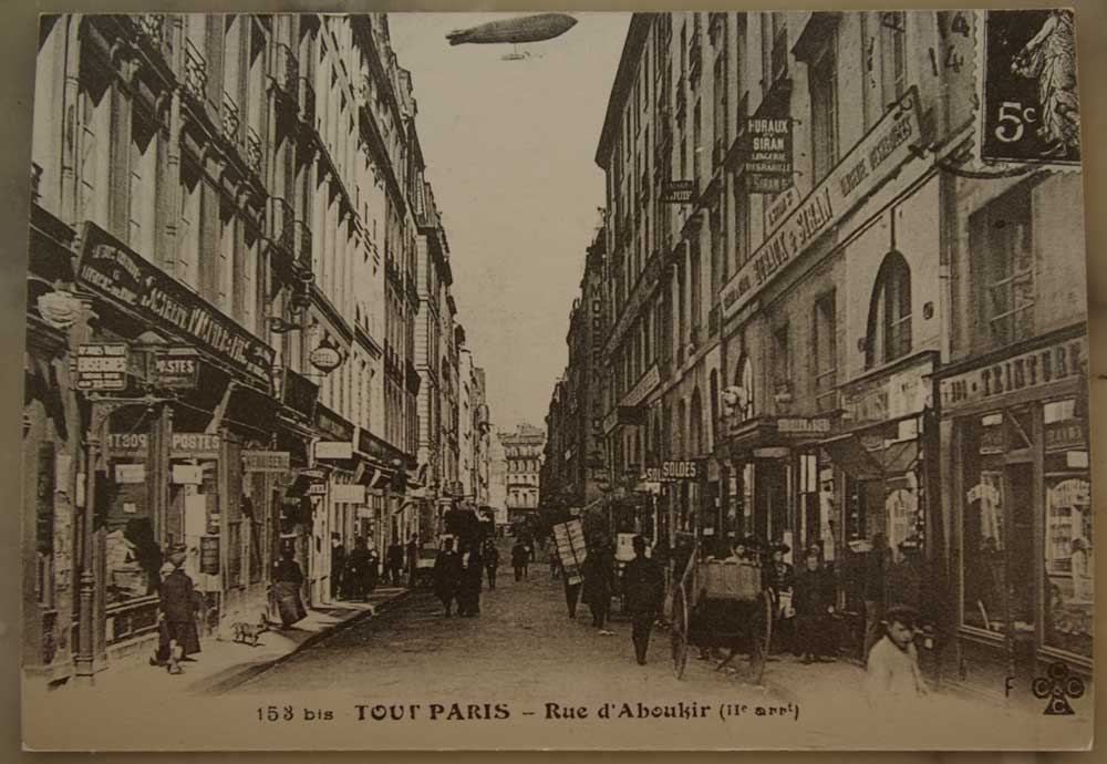 La-rue-d'Aboukir-en-1910-La-Clairière
