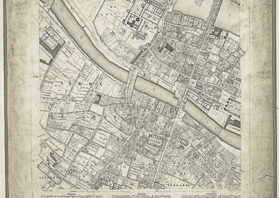 Histoire topographique et arch+®ologique de l'ancien Paris _ Plan de restitution, feuille X par Lenoir et Berty ; E. Ollivier sculps @Gallic