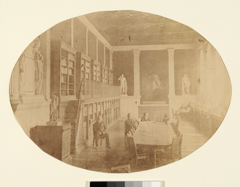 Pierre Petit, Vue de la bibliothèque de l’Ecole des Beaux-Arts vers 1864