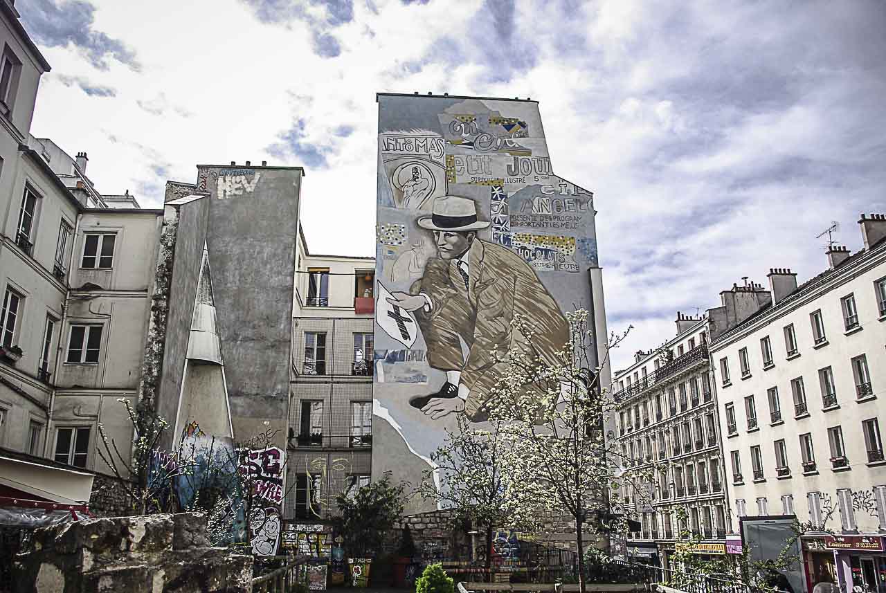 la fresque de Jean Le Gac et le cône de Marie Bourget par J. barret