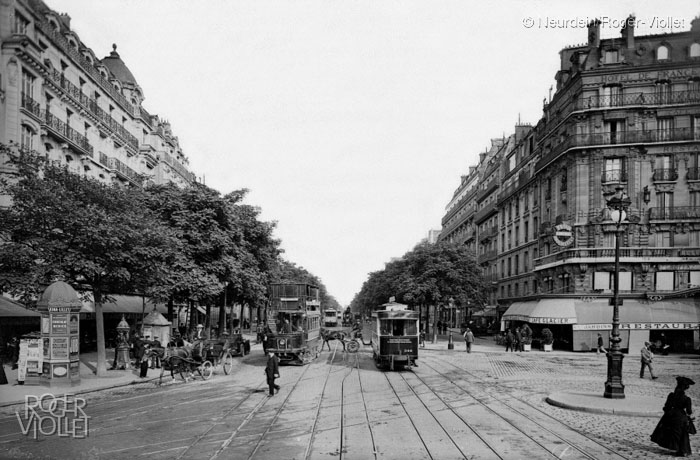 Paris, le boulevard du Montparnasse, vers 1900. Photographie Neurdein © NeurdeinRoger-Viollet