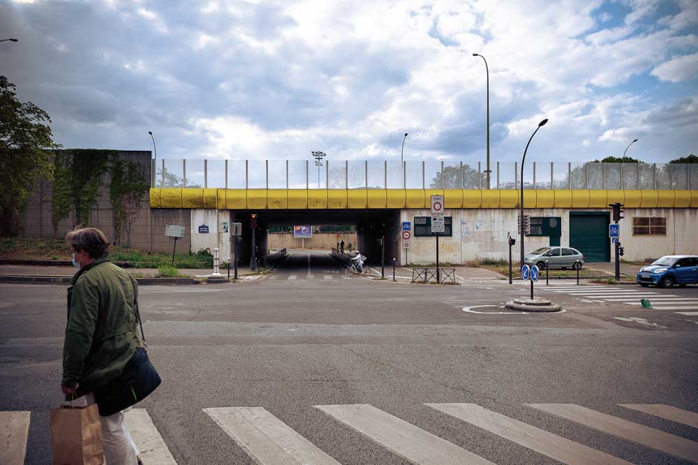 Ecrans de protection le long du boulevard de la Gutane, Paris 12e, 2020 @Laurent Chades