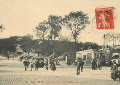 Porte de Bagnolet, l'Octroi en 1913 Coll. JP Santarsiero