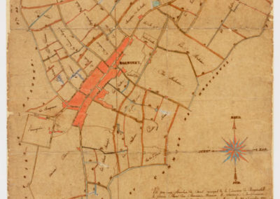 Plan des chemins de Bagnolet de 1820, Archives municipales de Bagnolet