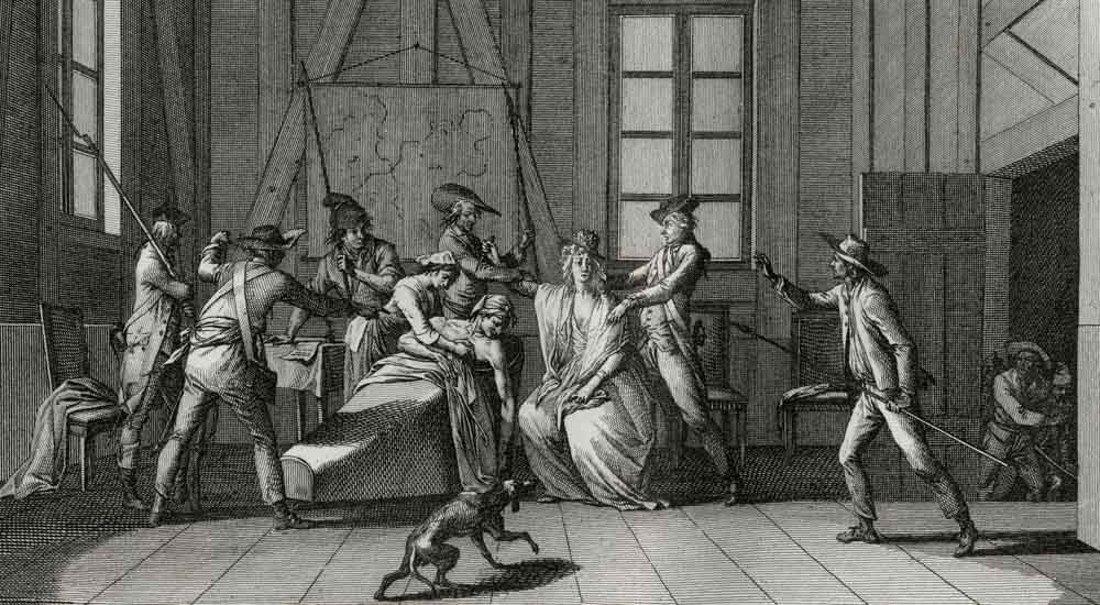 Assassinat de Marat rue des Cordeliers, Tableaux Historiques de la Révolution française édité par Didot @SH6