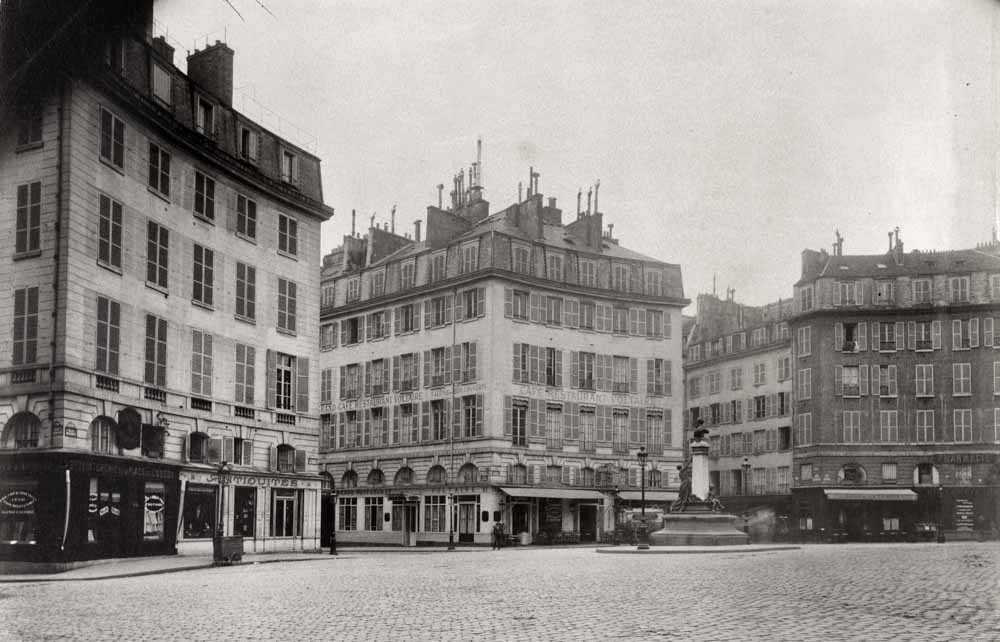 Café Voltaire, place de l'Odéon. Paris (VIème arr.). 1909.