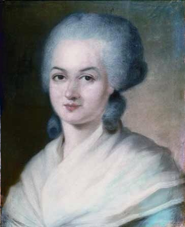 Portrait de Marie Olympe de Gouges par Alexander Kucharsky, Wikimedia Commons
