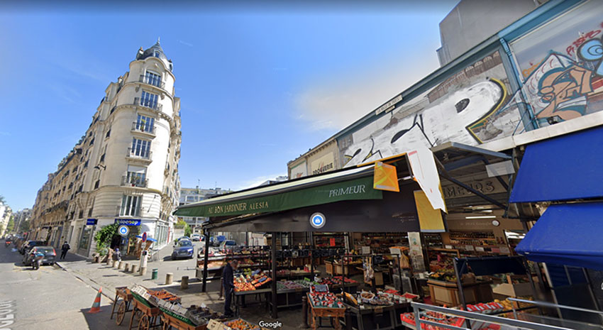 L'immeuble du 43 rue Bezout, où est censée vivre Adèle Blanc-Sec @capture Google view