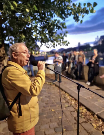 Michel Dreano lors de la 1ère édition de La Scène est sur la Seine @Phil Thievenaz