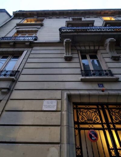 Plaque en mémoire du philosophe Pierre Janet, quasiment face à l'hôtel Matignon, 54 rue de Varenne @JBarret