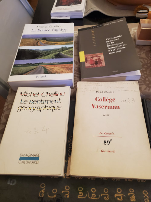 4 livres de Michel Chaillou dont 3 concernent le territoire @J.Barret