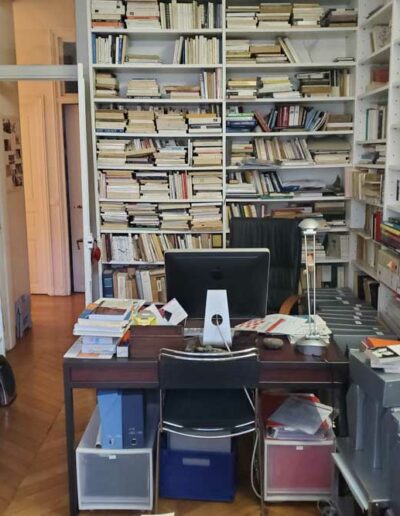 Le bureau de Michel Chaillou, conservé en l'état dans l'appartement de Michèle Chaillou @J.Barret